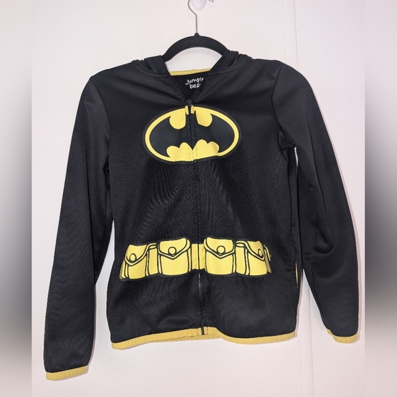 Jumping Beans Black and Yellow Superhero Kids Costume/Sweater. - Picture 1 of 5